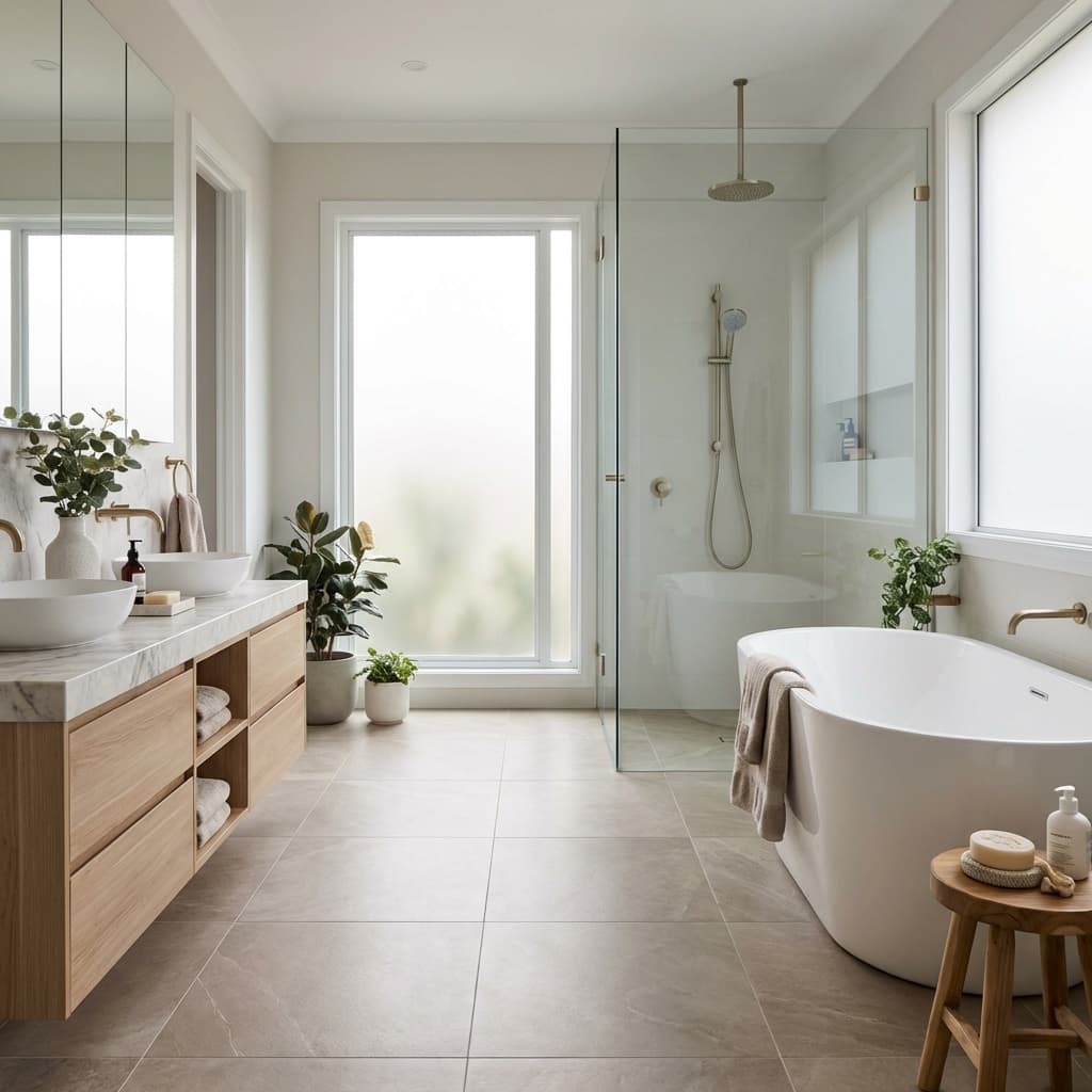 Spa-Inspired Master Bathroom - After